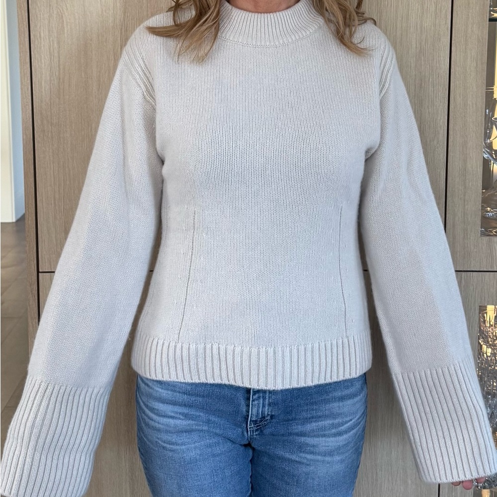 Women's Cream Sweater - Picture 2 of 5